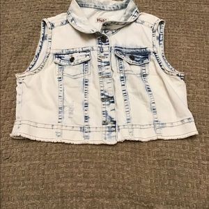 MUDD Jean short sleeve jacket